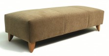 Modena Ottoman. Timber Leg. Any Fabric Colour. 400 High. 3 Sizes: 650 X 650 Or 1100 X 650 Or 1600 X 650